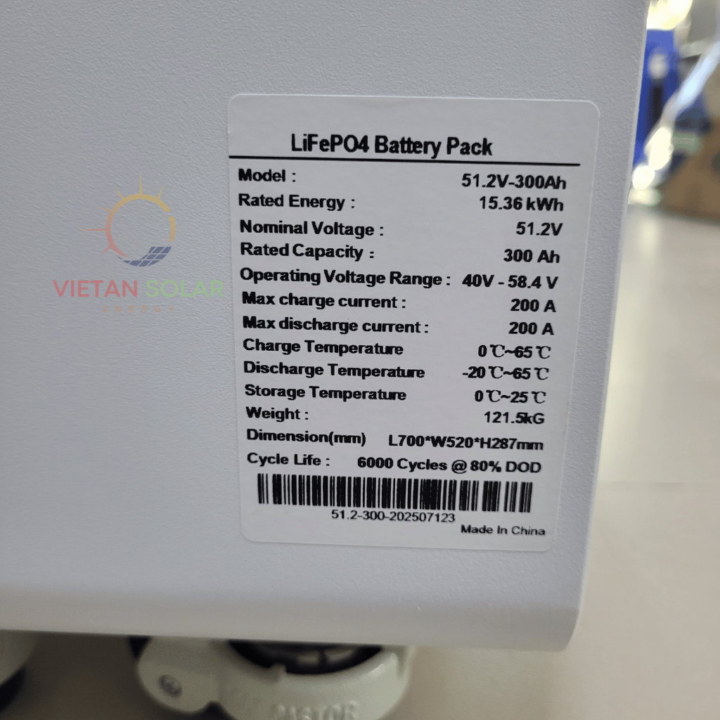Pin lưu trữ điện mặt trời JM battery